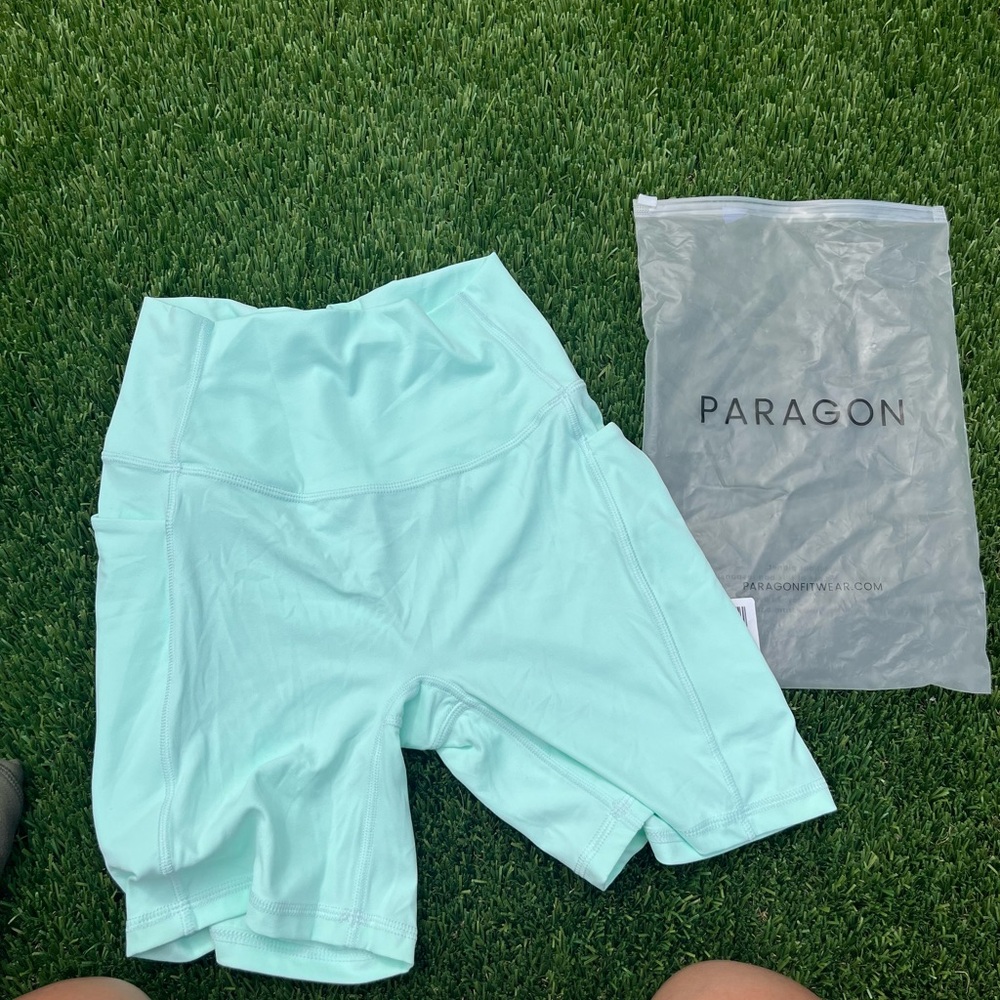 PARAGON Women's Light Green Bike Shorts